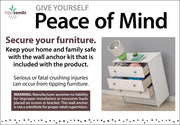 Sierra Ridge Terra Modular Bookcase with Drawers - White