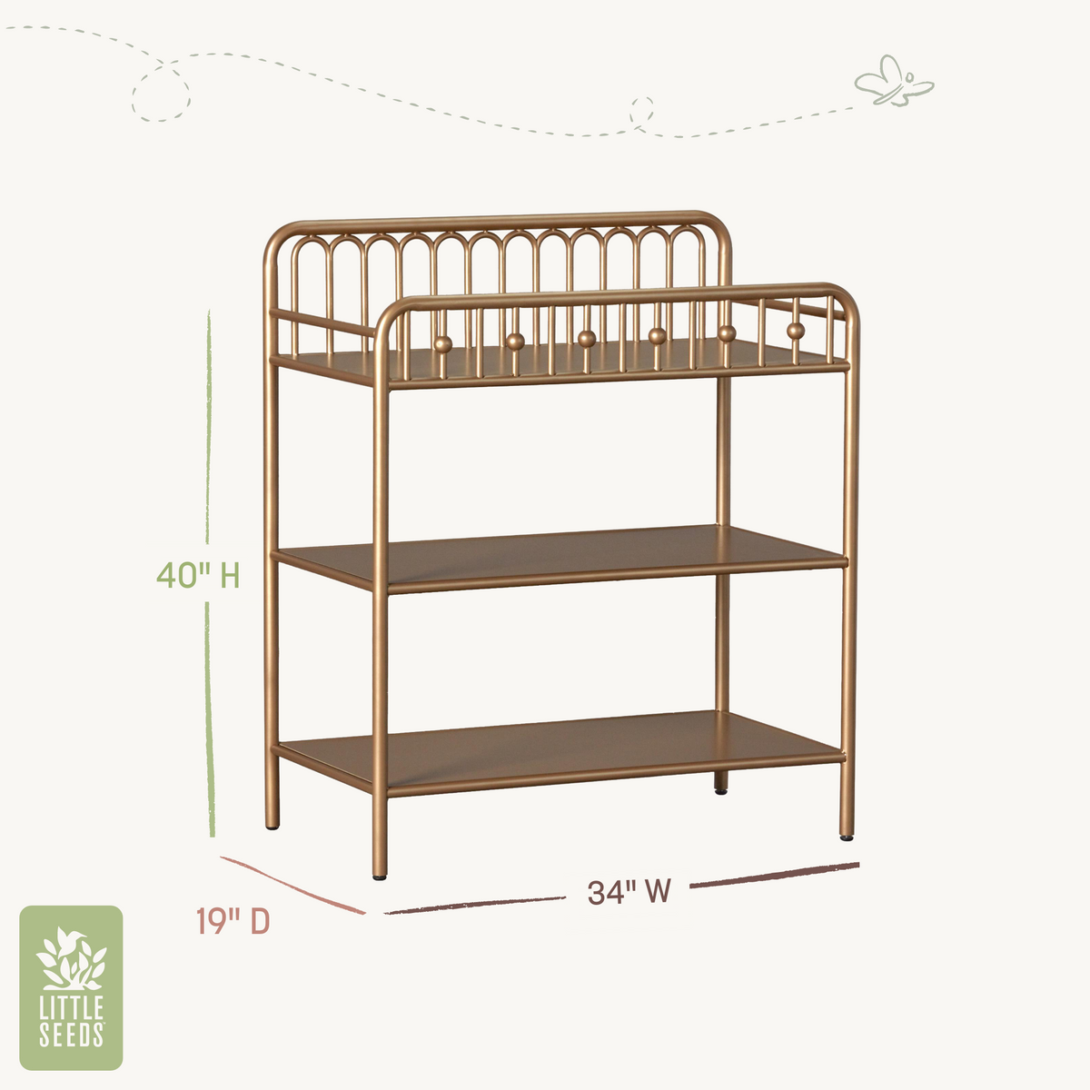 Monarch Hill Ivy Metal Changing Table
