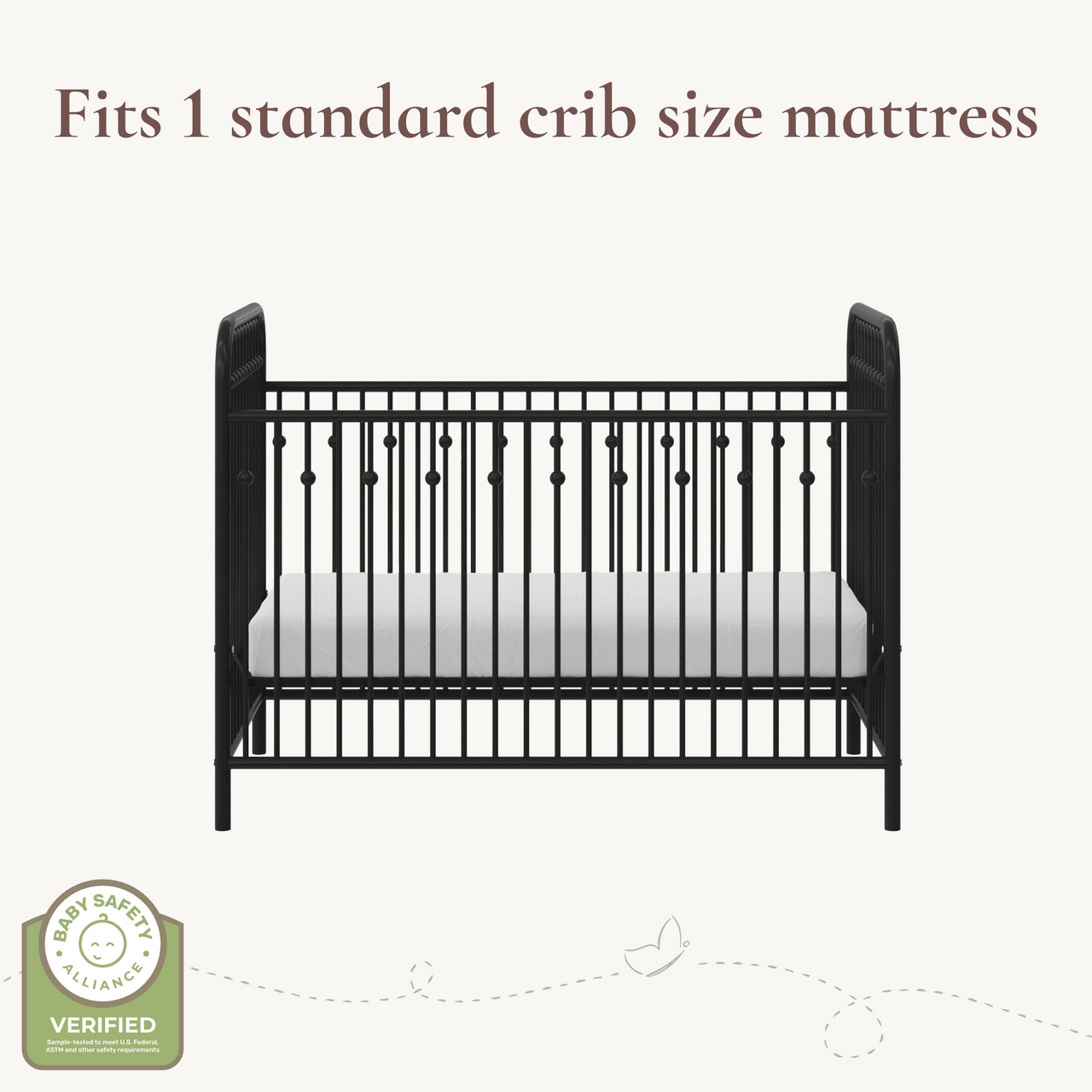 Monarch Hill Ivy Metal Baby Crib