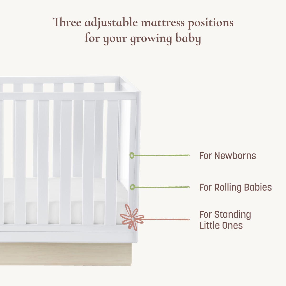 Dawn 4-in-1 Convertible Crib