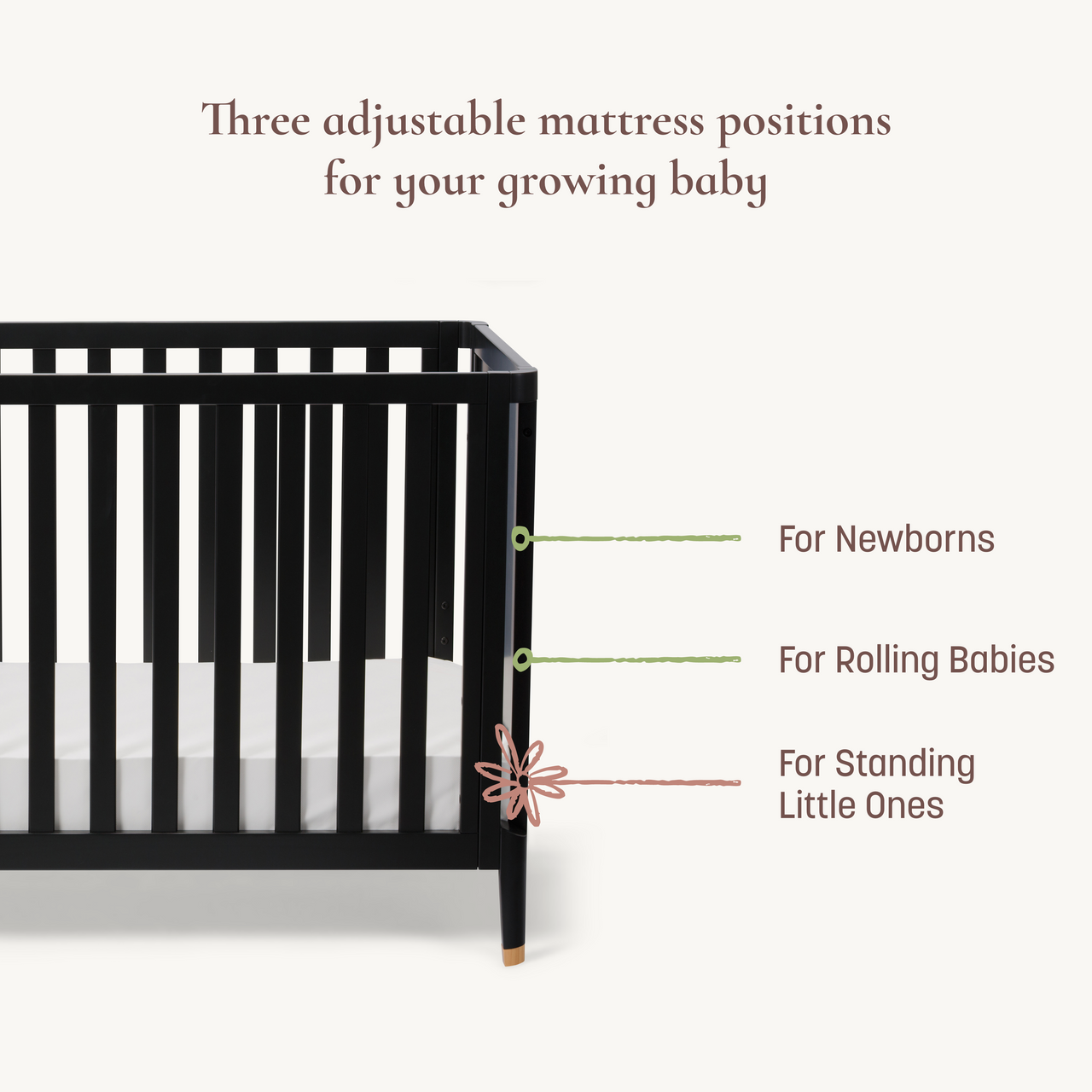 Aster 4-in-1 Convertible Crib