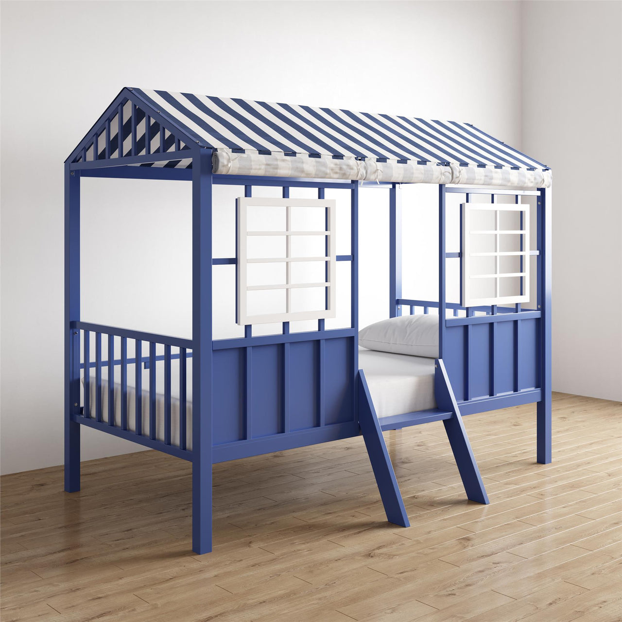 Little Seeds Rowan Valley Forest Loft Bed - Blue - Twin