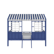 Little Seeds Rowan Valley Forest Loft Bed - Blue - Twin