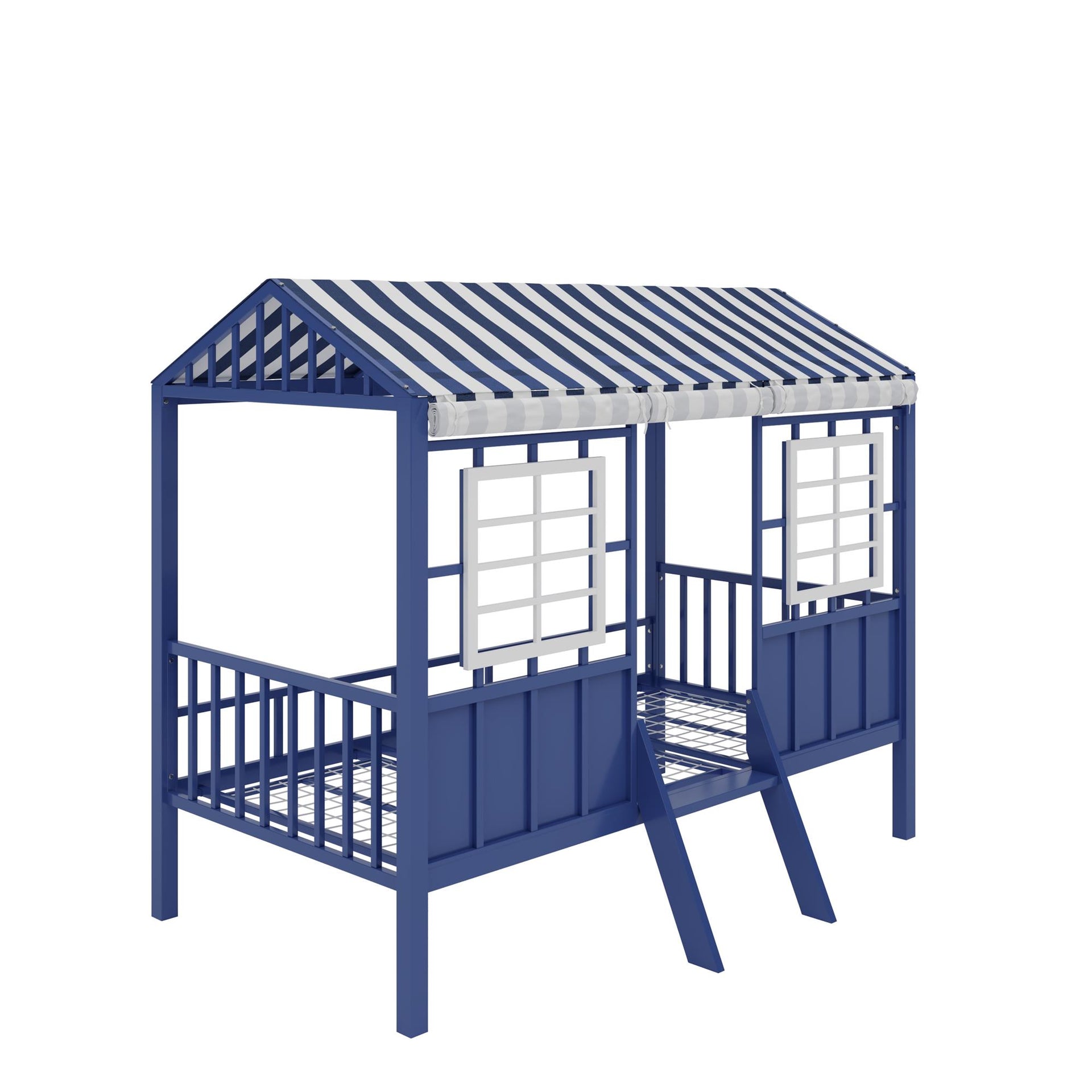 Little Seeds Rowan Valley Forest Loft Bed - Blue - Twin