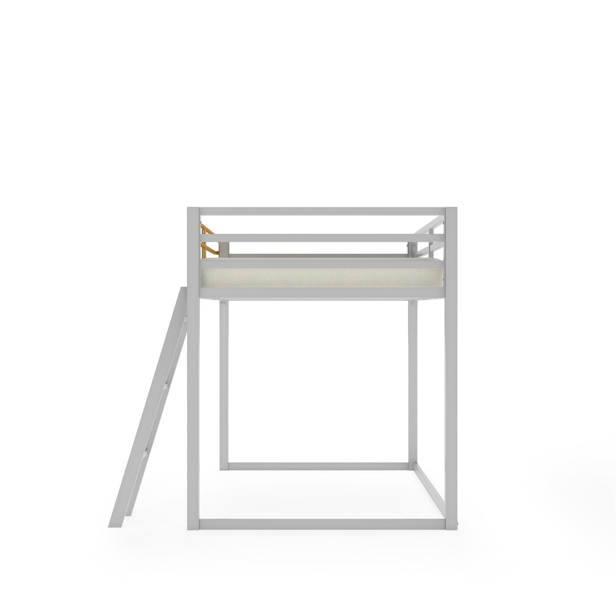 Little Seeds Monarch Hill Haven Twin Metal Junior Loft Bed - Dove Gray - Twin