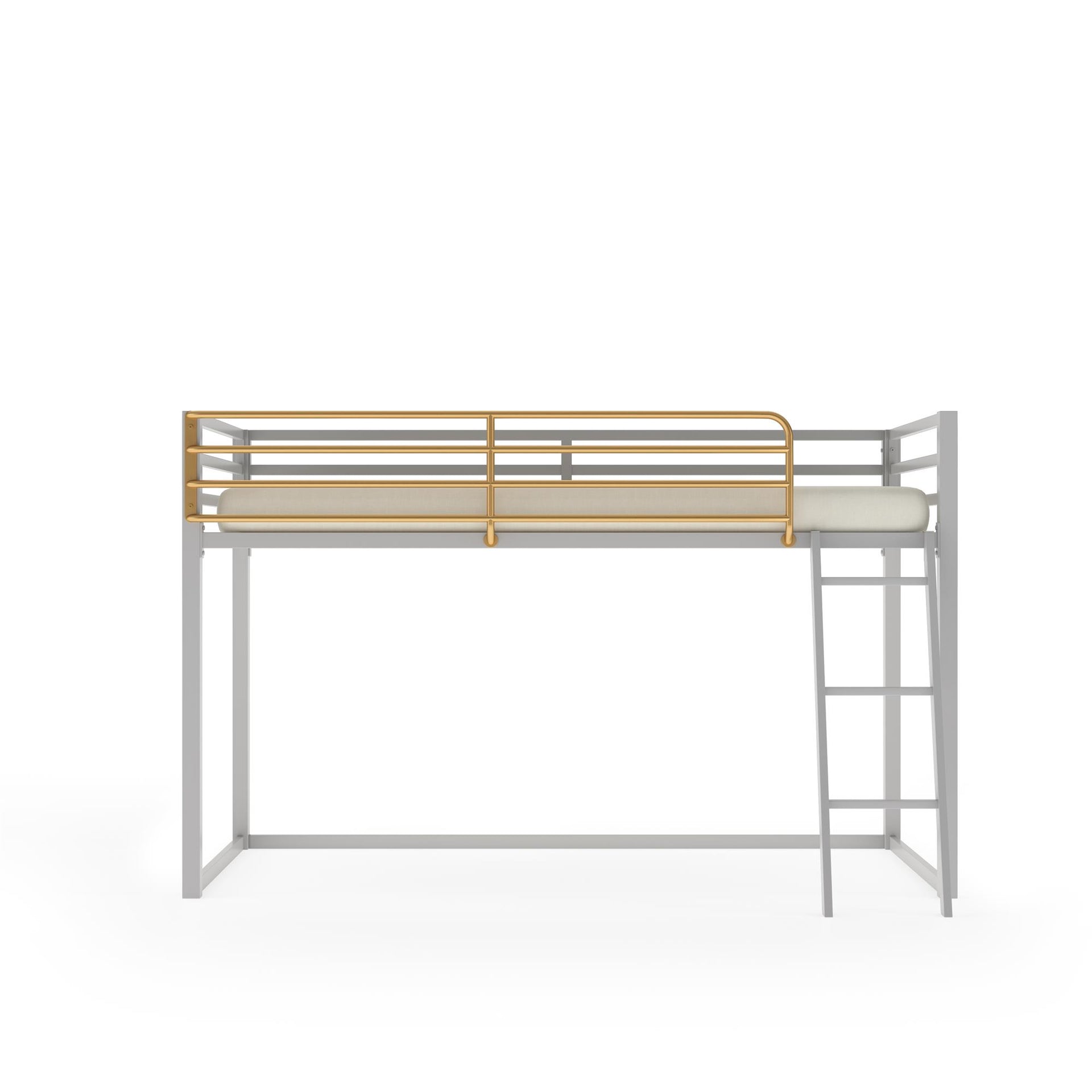 Little Seeds Monarch Hill Haven Twin Metal Junior Loft Bed - Dove Gray - Twin