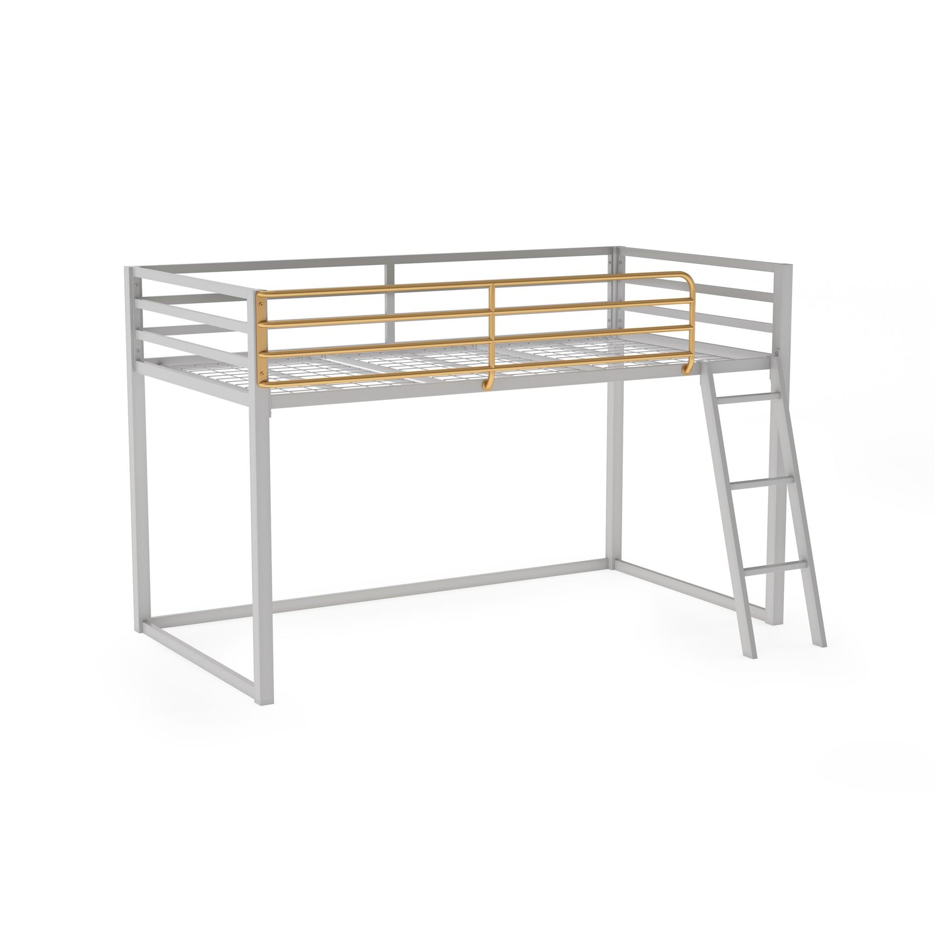 Little Seeds Monarch Hill Haven Twin Metal Junior Loft Bed - Dove Gray - Twin