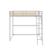 Little Seeds Monarch Hill Haven Metal Loft Bed - Dove Gray - Twin