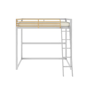 Little Seeds Monarch Hill Haven Metal Loft Bed - Dove Gray - Twin