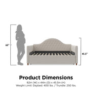 Little Seeds Rowan Valley Arden Daybed with Trundle - Dove Gray