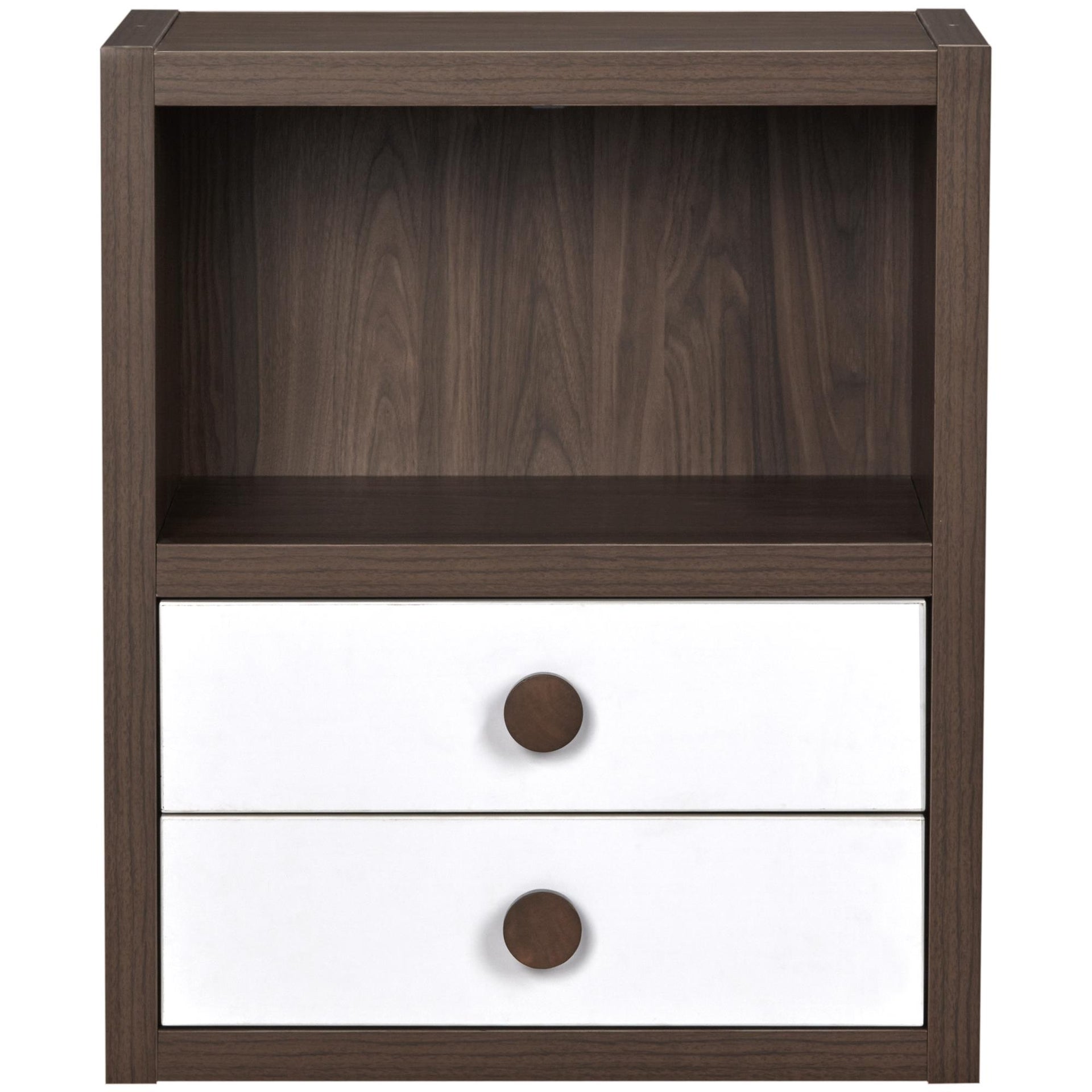 Sierra Ridge Terra Modular Bookcase with Drawers - White
