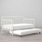 Little Seeds Monarch Hill Wren Metal Daybed with Trundle - White - Twin