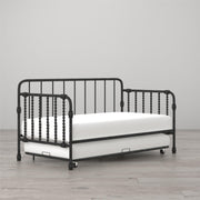 Little Seeds Monarch Hill Wren Metal Daybed with Trundle - Black - Twin