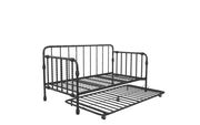 Little Seeds Monarch Hill Wren Metal Daybed with Trundle - Black - Twin