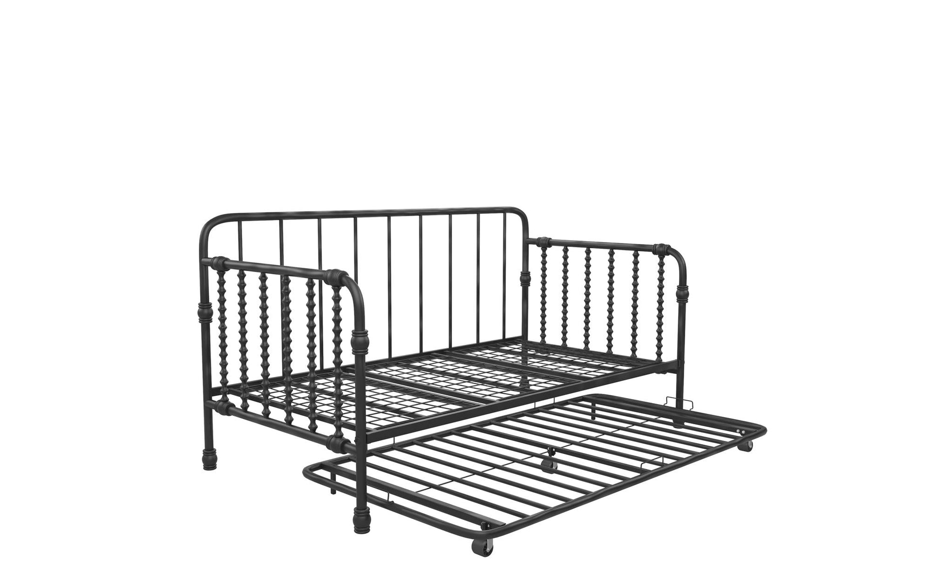 Little Seeds Monarch Hill Wren Metal Daybed with Trundle - Black - Twin