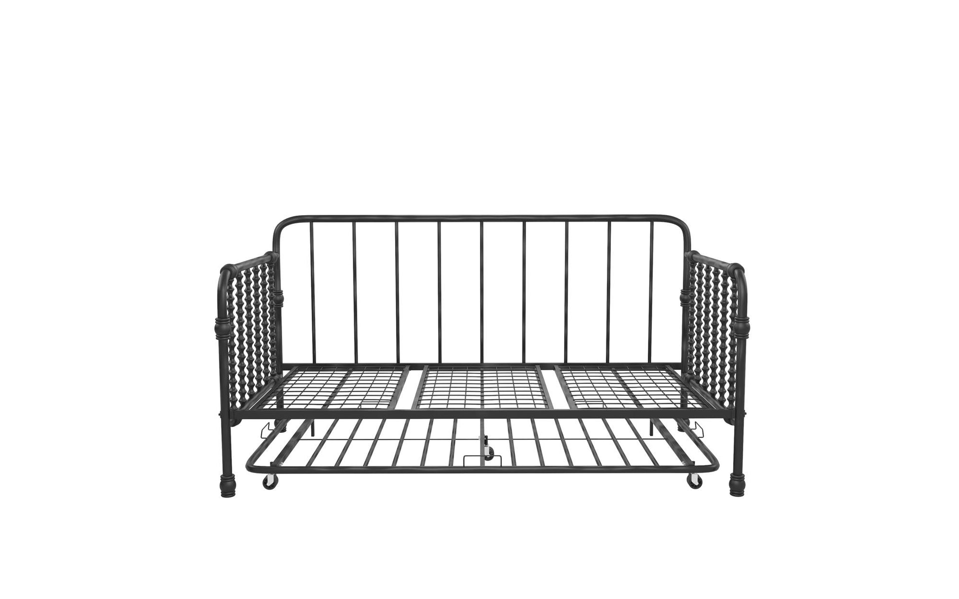 Little Seeds Monarch Hill Wren Metal Daybed with Trundle - Black - Twin