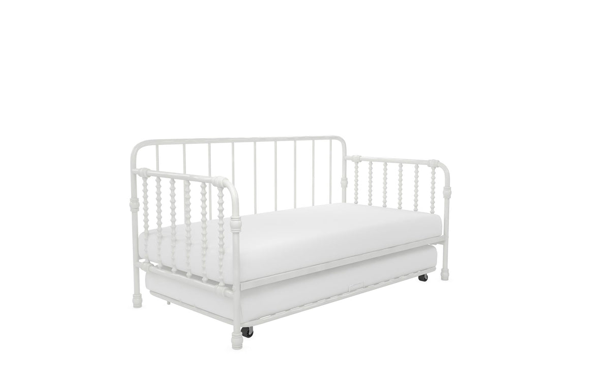 Little Seeds Monarch Hill Wren Metal Daybed with Trundle - White - Twin