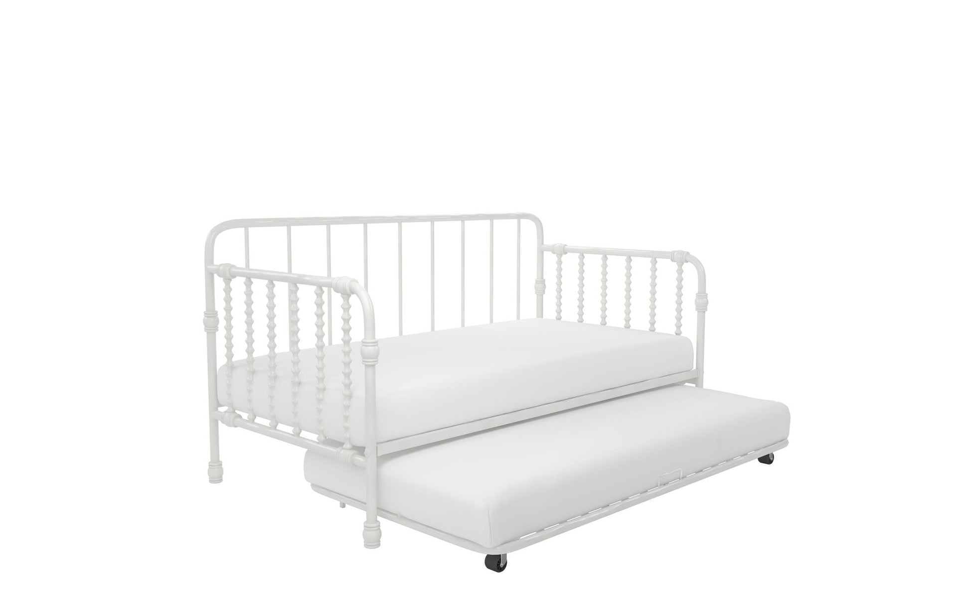 Little Seeds Monarch Hill Wren Metal Daybed with Trundle - White - Twin