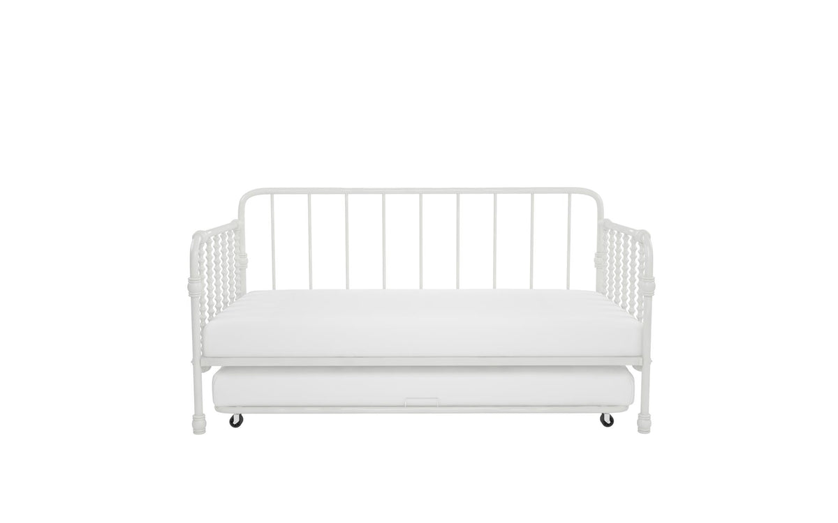 Little Seeds Monarch Hill Wren Metal Daybed with Trundle - White - Twin