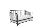 Little Seeds Monarch Hill Wren Metal Daybed with Trundle - Black - Twin