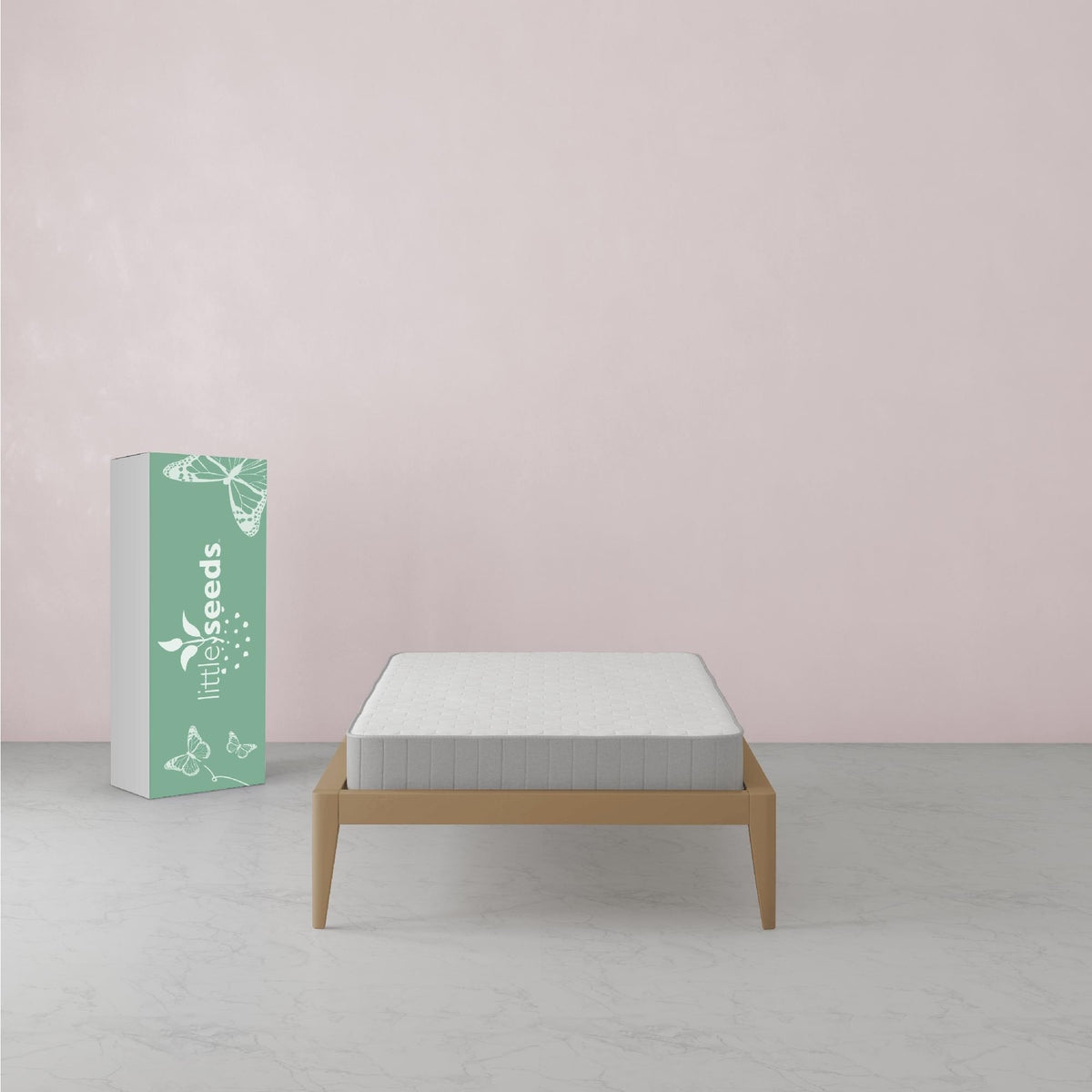 Little Seeds Moonglow 6" Reversible Bonnell Coil Mattress - White - Twin
