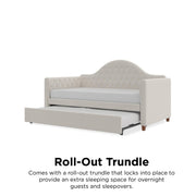 Little Seeds Rowan Valley Arden Daybed with Trundle - Dove Gray