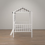 Little Seeds Rowan Valley Forest Loft Bed - White/Black - Twin