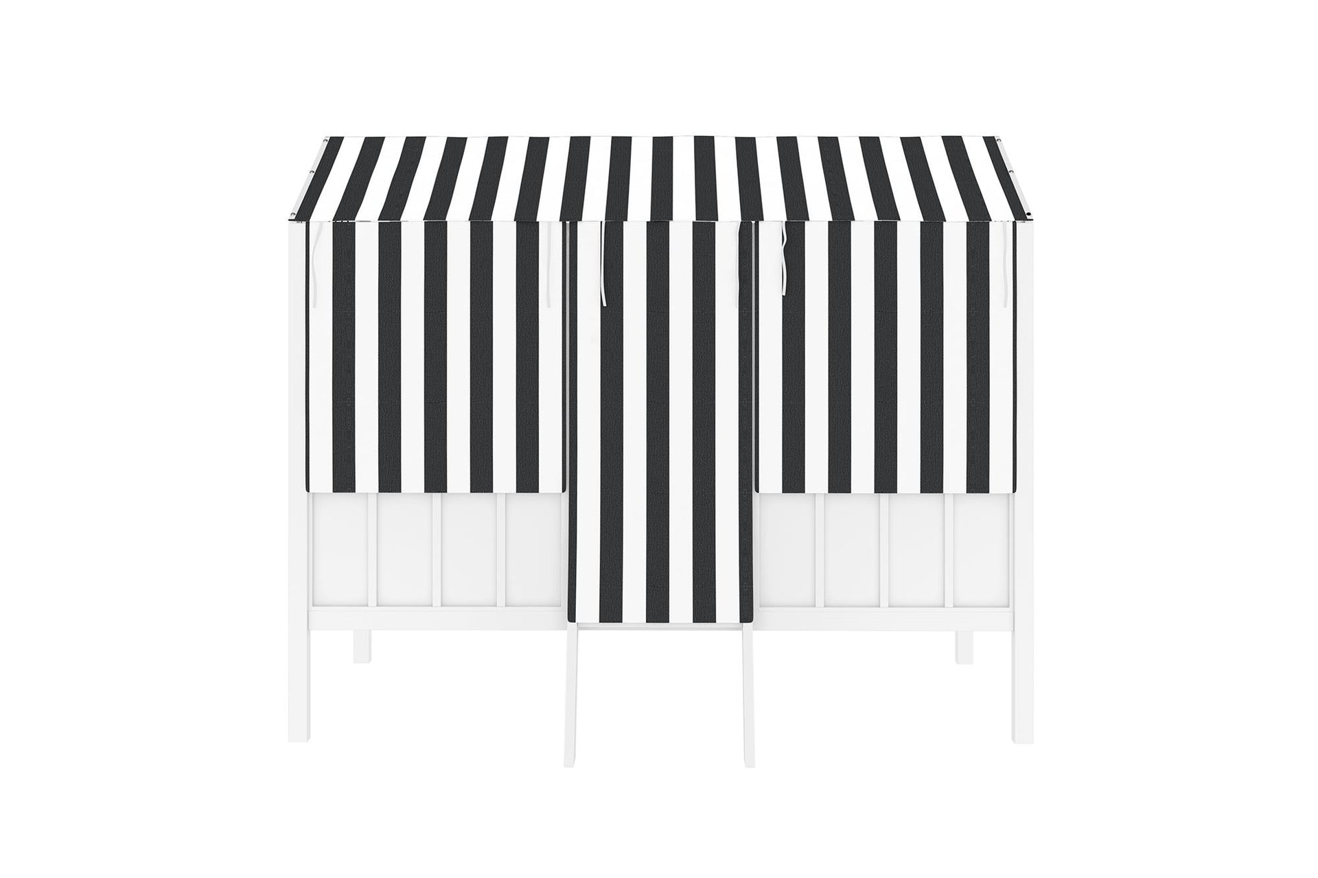 Little Seeds Rowan Valley Forest Loft Bed - White/Black - Twin