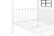 Little Seeds Rowan Valley Forest Loft Bed - White/Black - Twin
