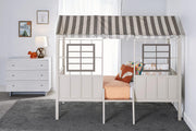 Little Seeds Rowan Valley Forest Loft Bed - Gray - Twin