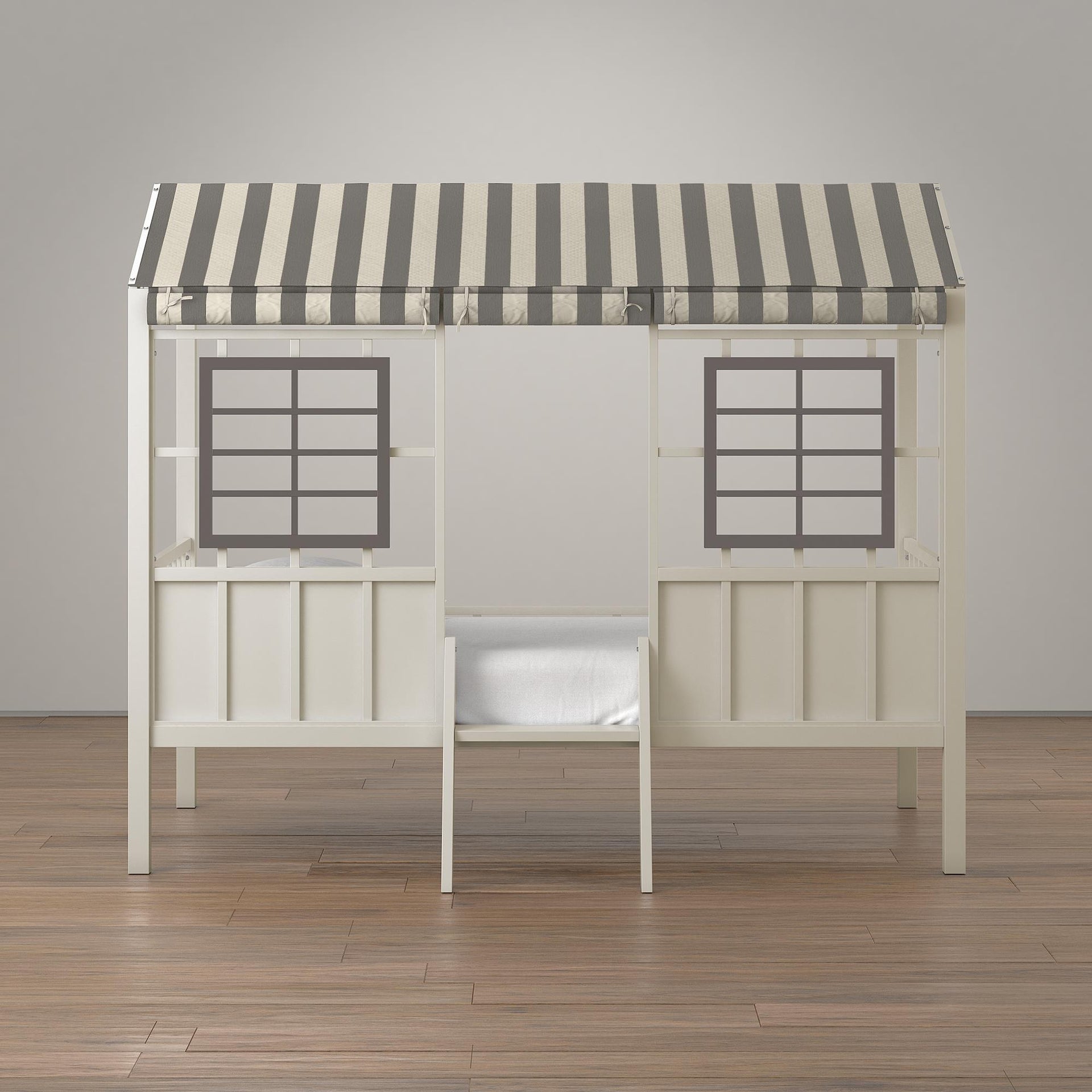 Little Seeds Rowan Valley Forest Loft Bed - Gray - Twin