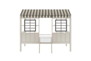 Little Seeds Rowan Valley Forest Loft Bed - Gray - Twin
