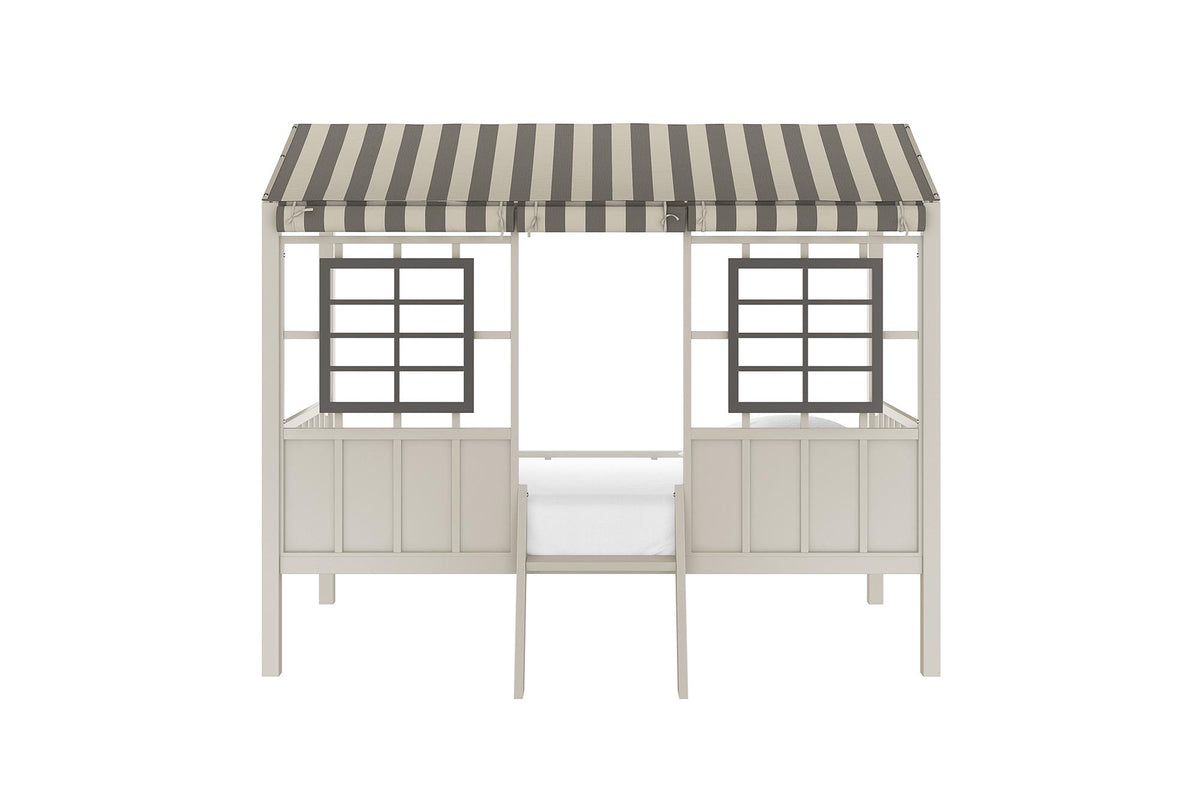 Little Seeds Rowan Valley Forest Loft Bed - Gray - Twin