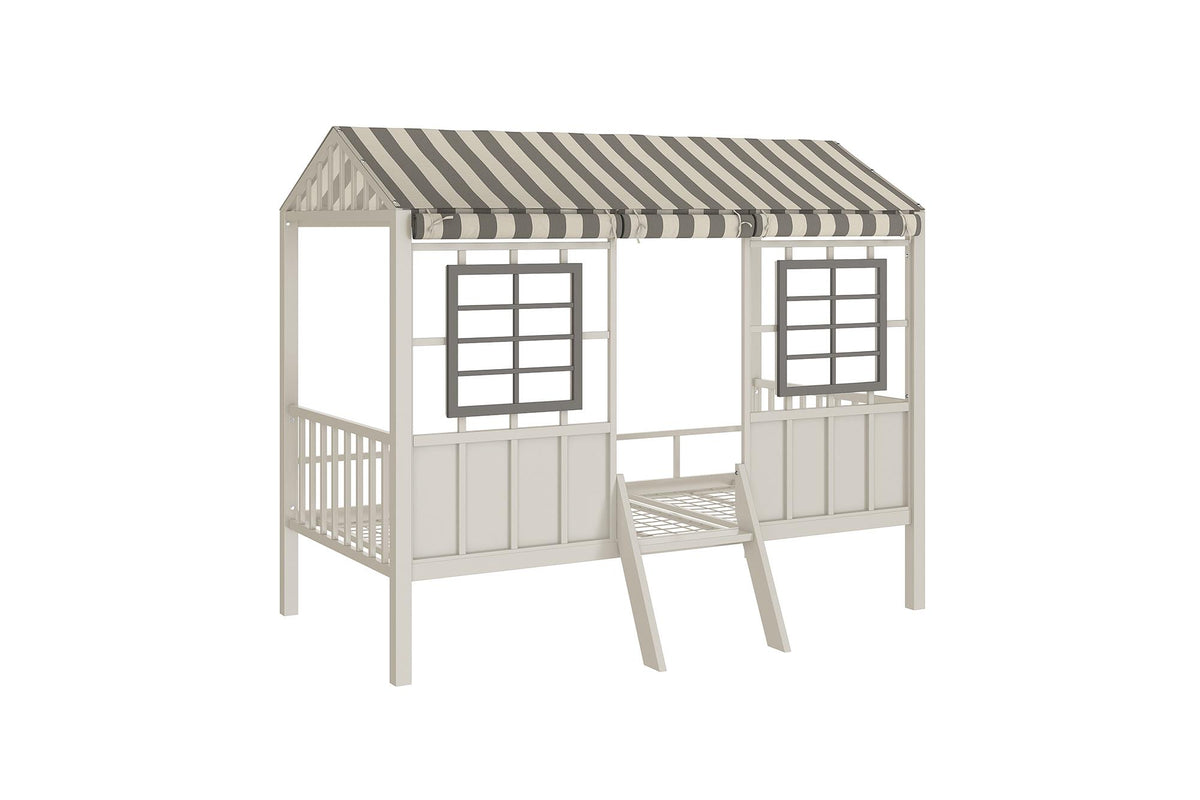 Little Seeds Rowan Valley Forest Loft Bed - Gray - Twin