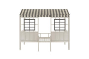 Little Seeds Rowan Valley Forest Loft Bed - Gray - Twin
