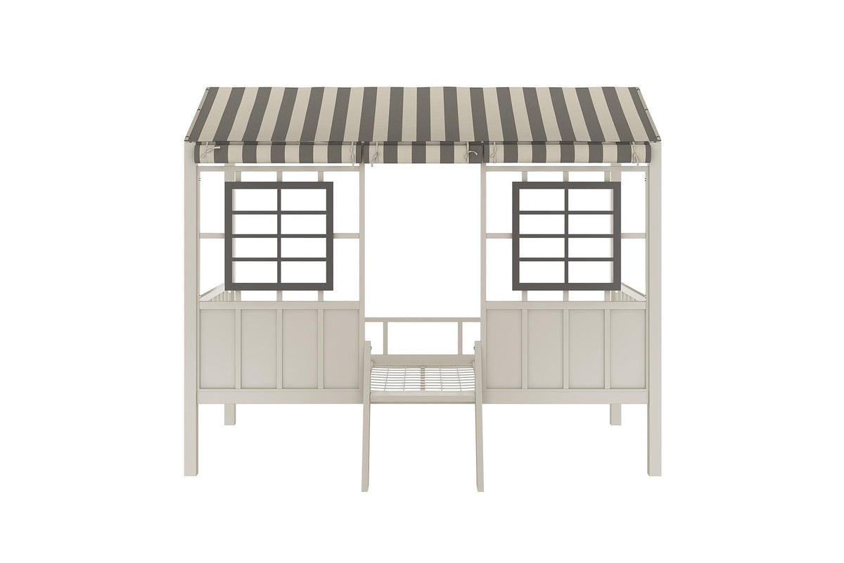Little Seeds Rowan Valley Forest Loft Bed - Gray - Twin