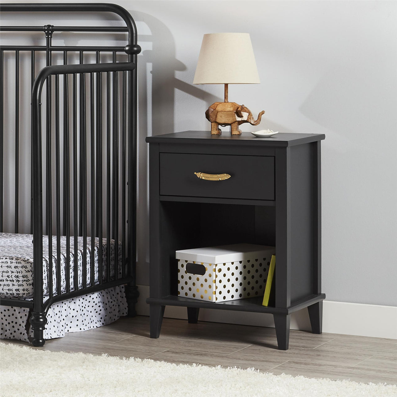 Monarch Hill Hawken Nightstand - Black