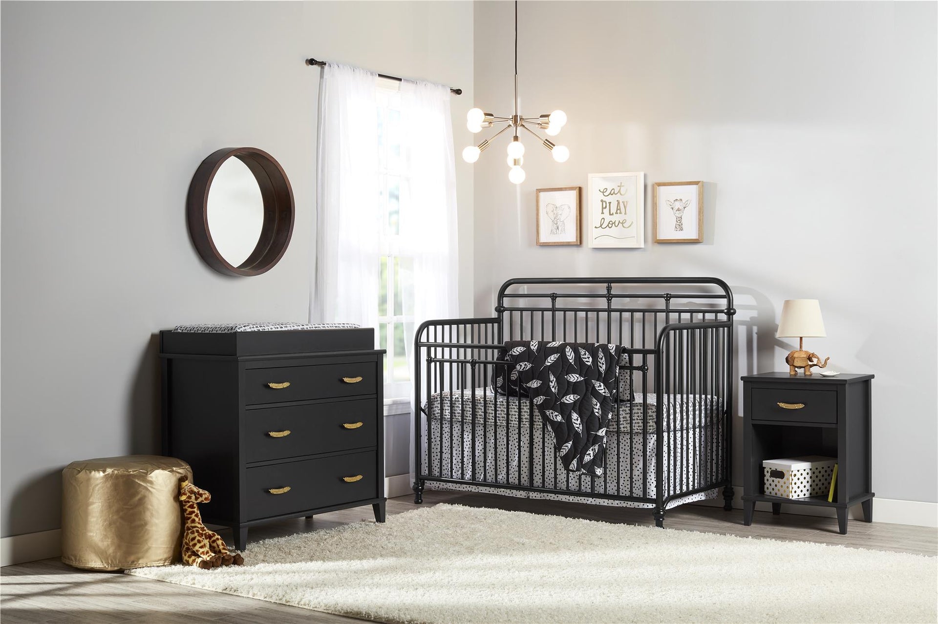 Monarch Hill Hawken Nightstand - Black
