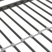 Little Seeds Birka Metal Loft Bed with Shelves - Gray - Twin