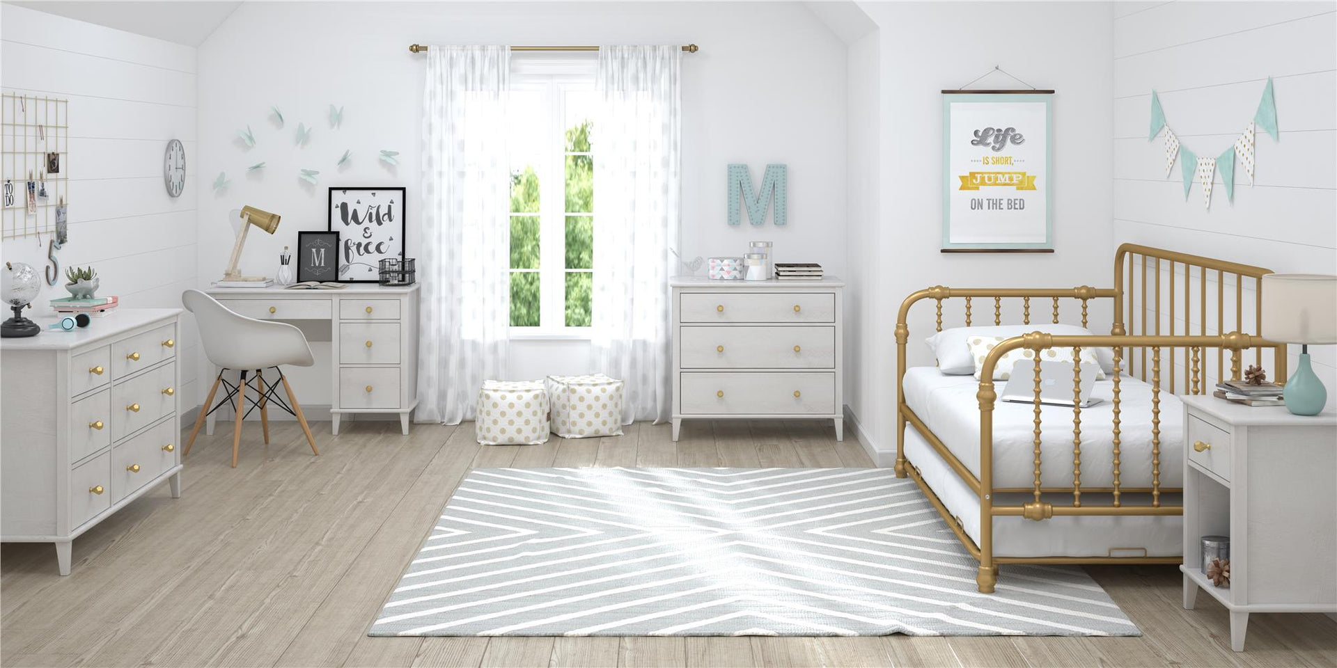 Monarch Hill Poppy Kids' Desk - Ivory Oak