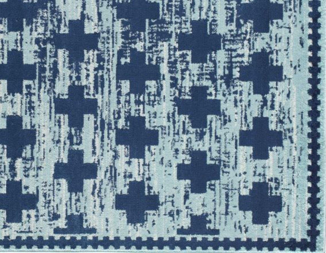Little Seeds Serenity Impression Rug Aqua 5 x 7 - Aqua