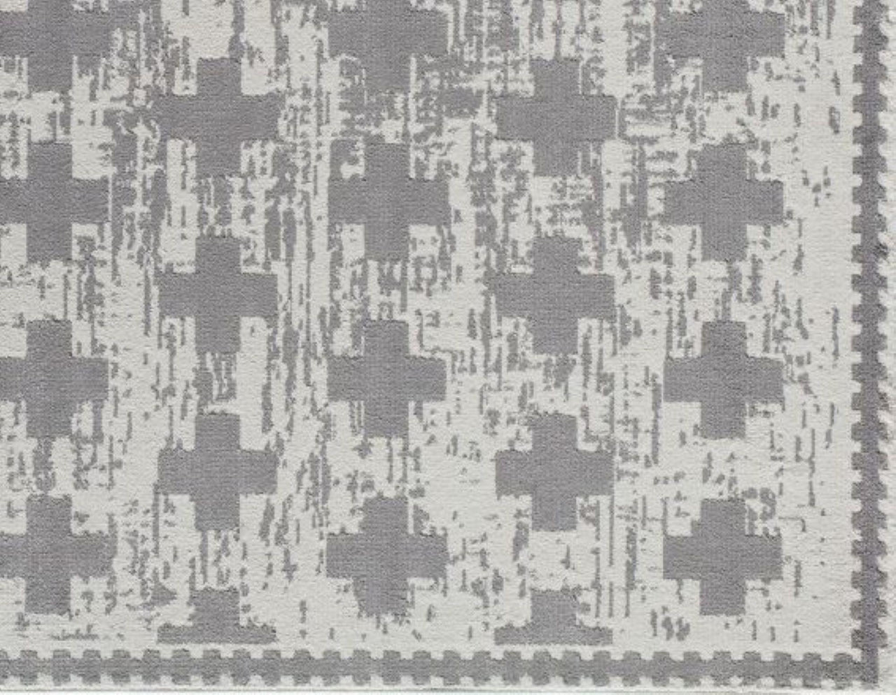 Little Seeds Serenity Impression Rug Gray 5 x 7 - Gray