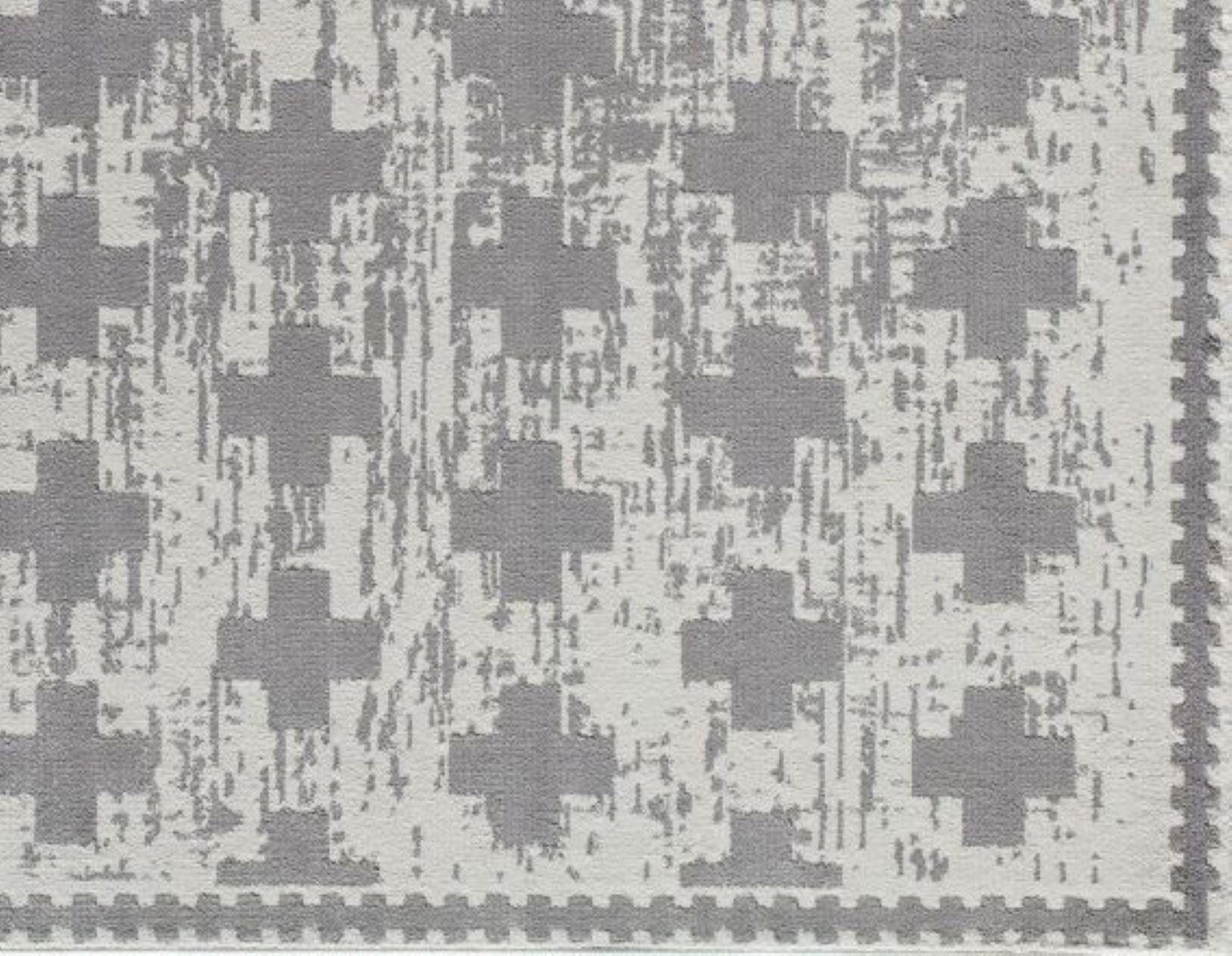 Little Seeds Serenity Impression Rug Gray 5 x 7 - Gray