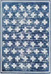 Little Seeds Serenity Impression Rug Navy 5 x 7 - Navy
