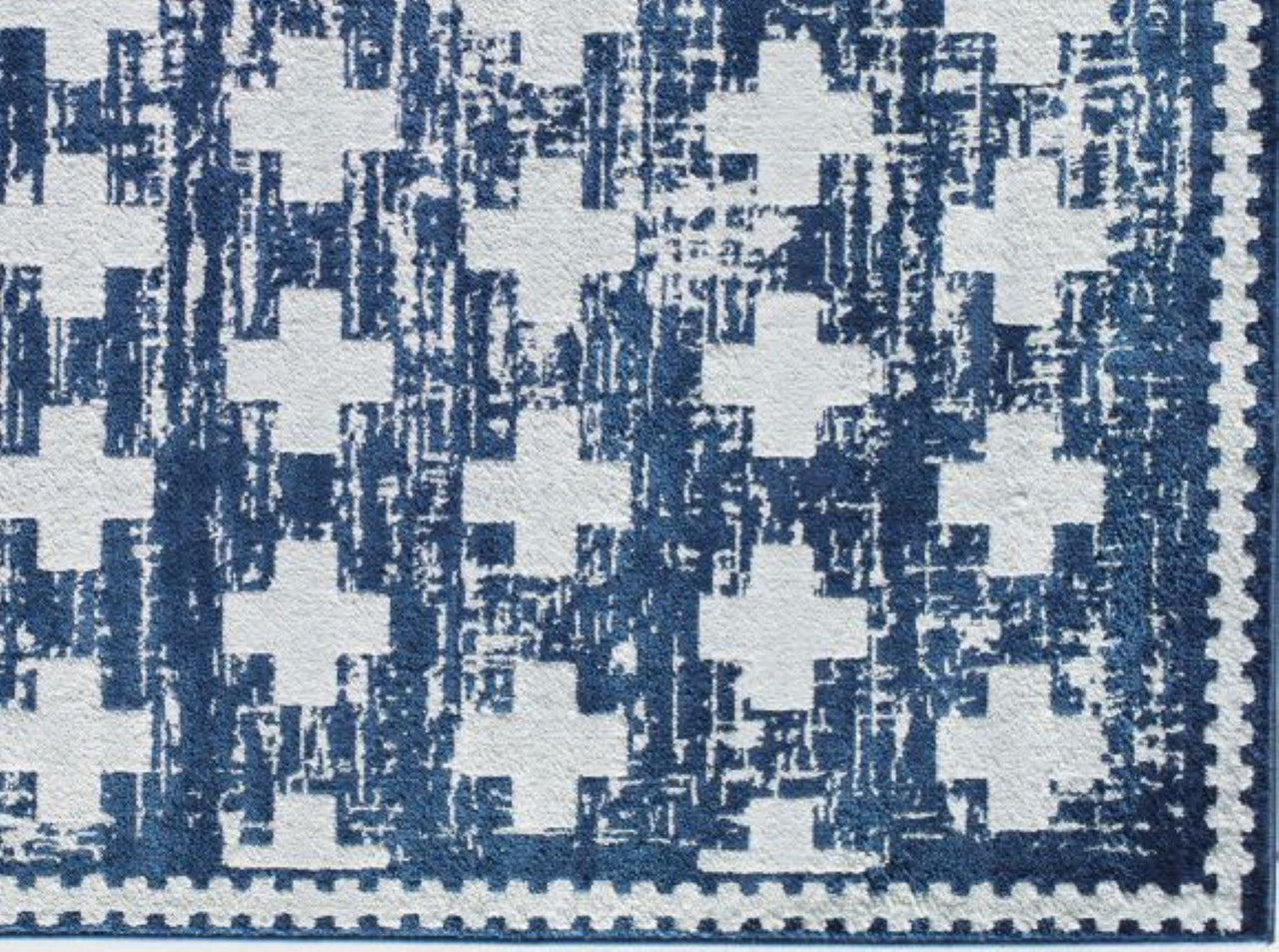 Little Seeds Serenity Impression Rug Navy 5 x 7 - Navy