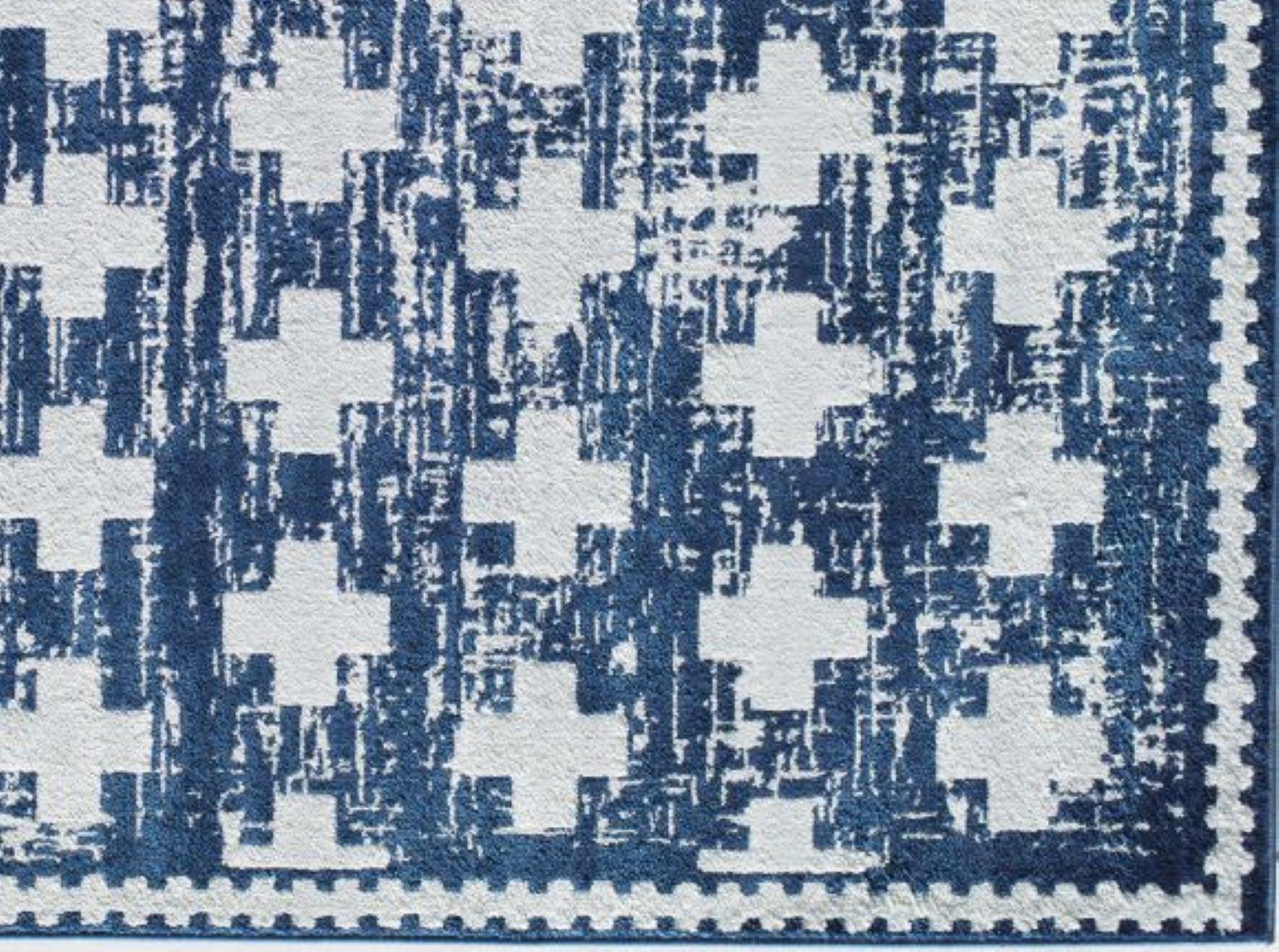 Little Seeds Serenity Impression Rug Navy 8 x 10 - Navy