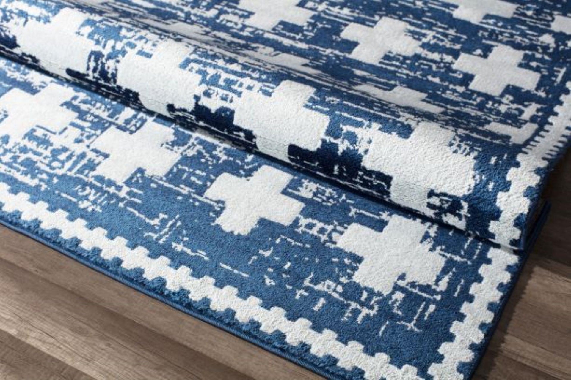 Little Seeds Serenity Impression Rug Navy 8 x 10 - Navy