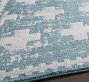 Little Seeds Serenity Impression Rug Teal Gray  5 x 7 - Grey