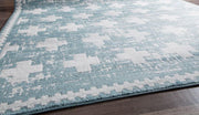 Little Seeds Serenity Impression Rug Teal Gray  8 x 10 - Gray