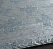 Little Seeds Serenity Impression Rug Wht/Lt Blue 8 x 10 - White/Blue